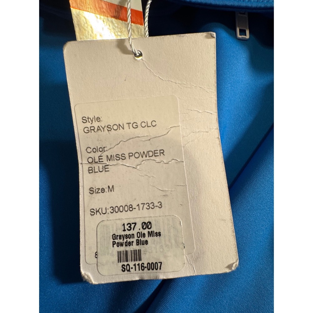 Smith & Quinn Grayson Ole Miss NWT Zip Pullover Powder Blue Ruffle Womens 
M - Picture 13 of 14